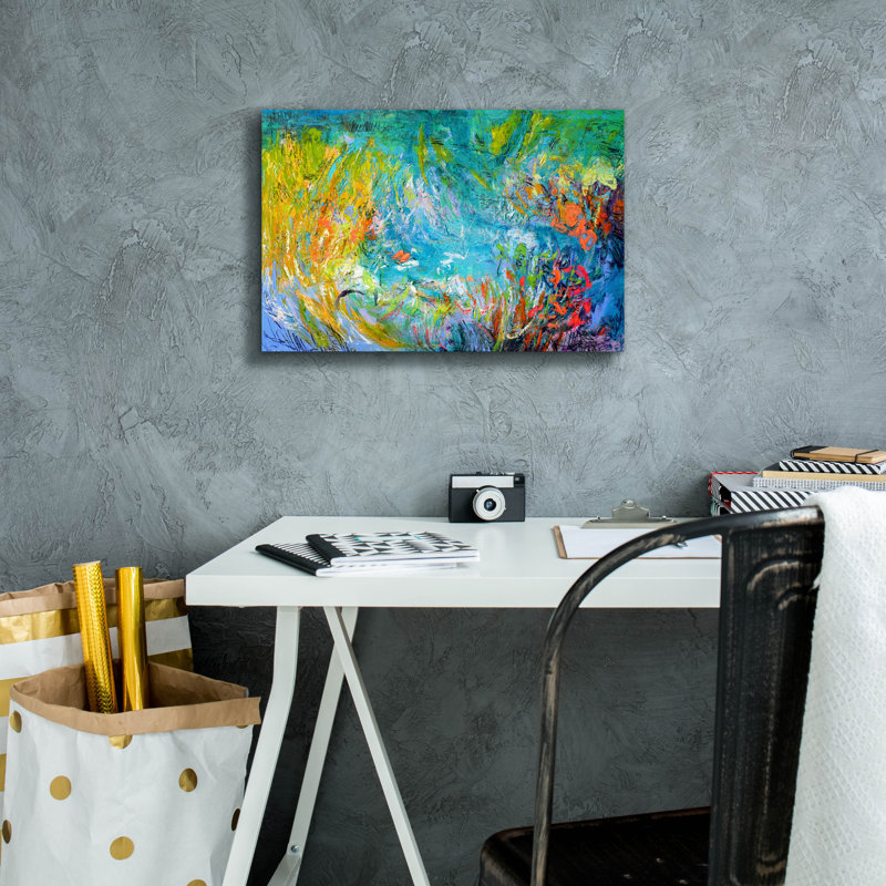  «Floating Dream» par Dorothy Fagan, art mural sur toile, H 12 po x l 18 po