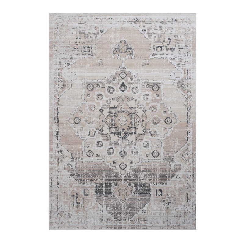 Medallion Non-Shedding Living Room Bedroom Dining Home Office Stylish And Stain Resistant Area Rug, Rectangle 6'7" x 7'9"