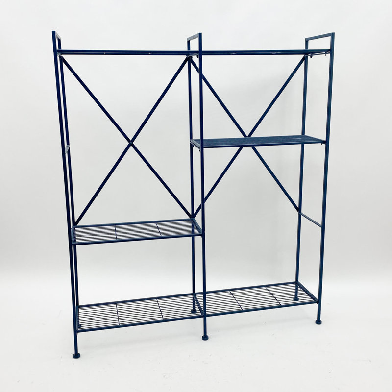 Ando Metal Plant Stand, Blue
