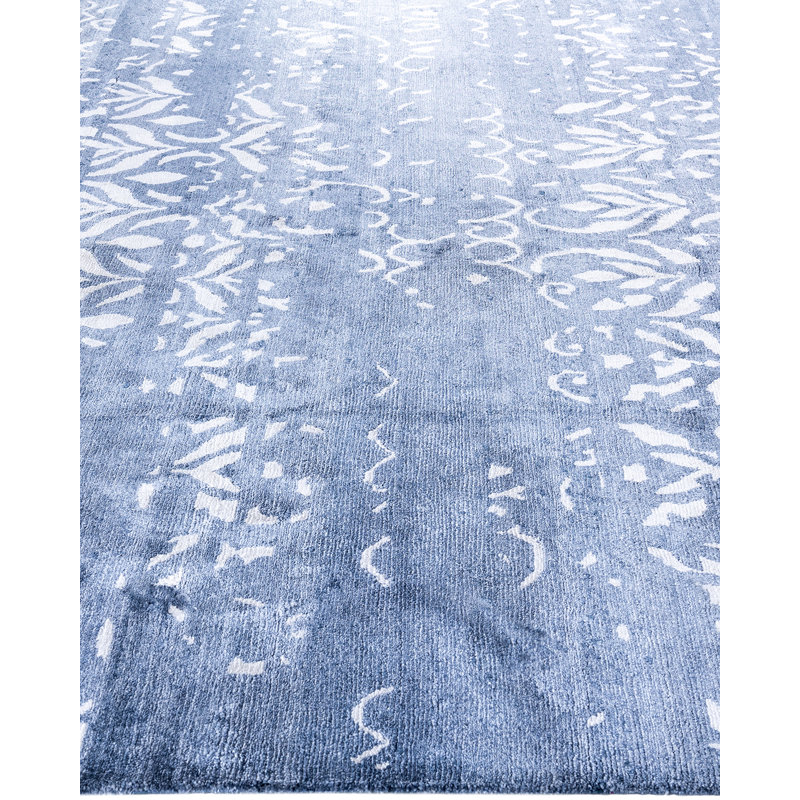 Overdyed One-of-a-Kind Rectangle 8'1" X 10'3" Hand Knotted Area Rug