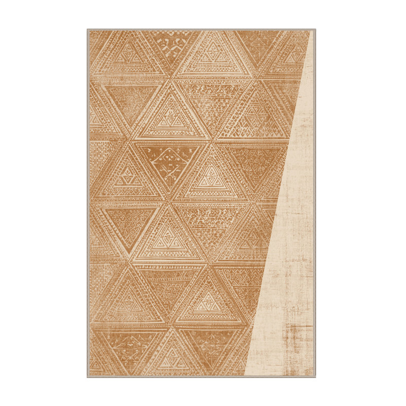 Tapis lavable à la machine Aedan Samosas, 2 x 5