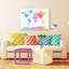 « aquarelle map of the world » par michael tompsett, impression sur toile tendue-15722323