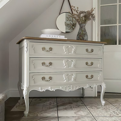 American-style carved storage cabinet