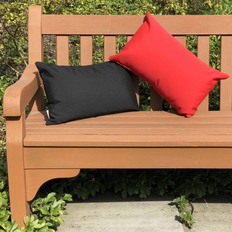 Coussins décoratifs lombaires rembourrés en polyester de couleur unie pour le jardin ou le patio intérieur / extérieur Sunbrella
