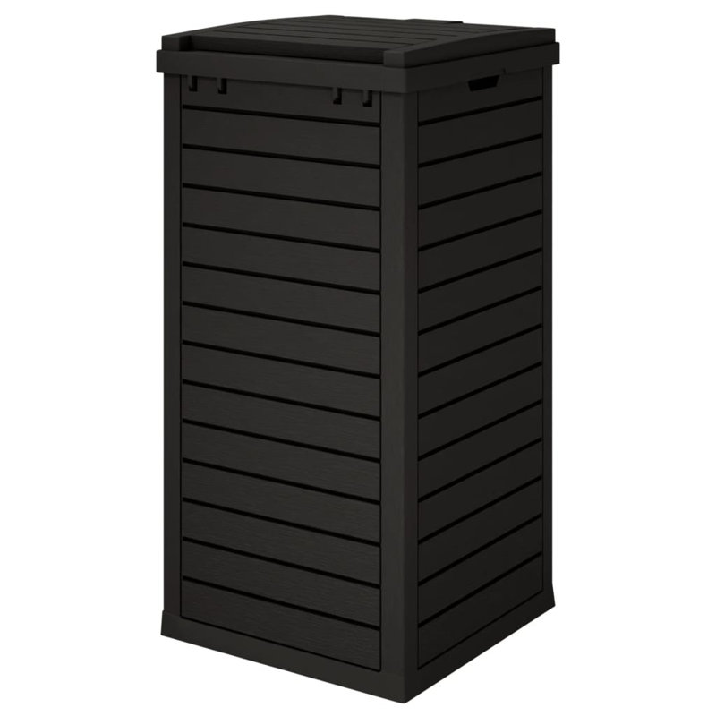 Poubelle en plastique 31,2 gallons, Noir