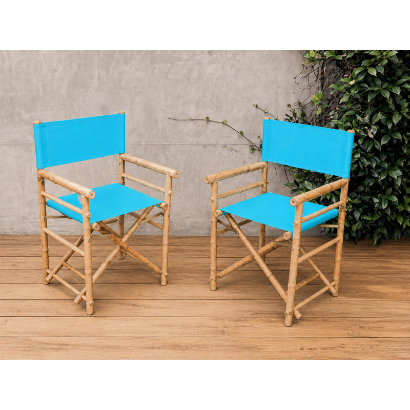 Chaise de réalisateur pliante Laseter, Aigue-marine