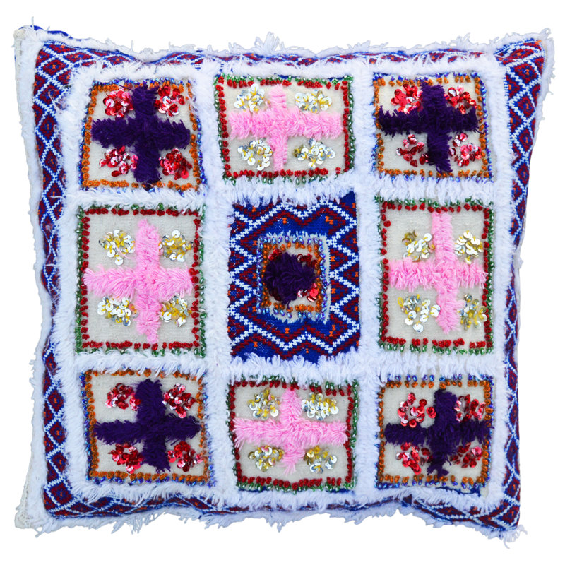 Coussin décoratif, H 17 po x l 19 po