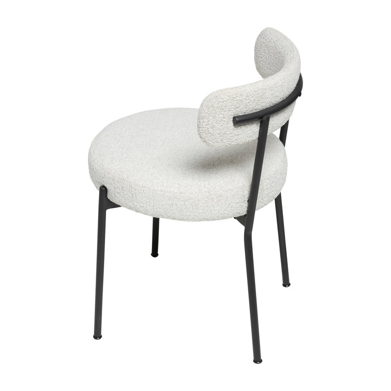 Chaise de salle à manger Carrera Carvalho, Blanc cassé