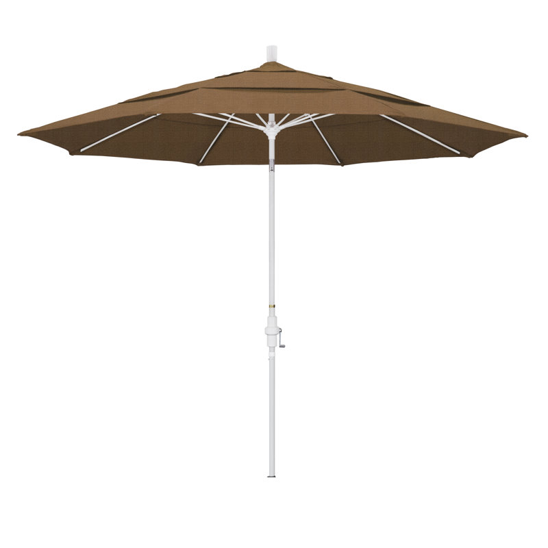 Parasol de marché 9 pi 2,5 po Mariyah, Performance sésame tissé
