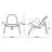 Almodovar 36.2" W Faux Leather and Wood 3-Legged Tripod Shell Lounge Chair-101611897