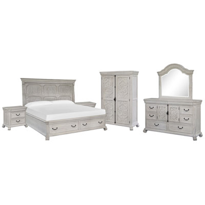 Très grande commode à 2 tiroirs avec miroir et armoire
