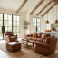 Causeuse en cuir brun 100% cuir Canyon-150006410-150006411-150006415