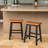 Wood 24" SADDLE STOOL