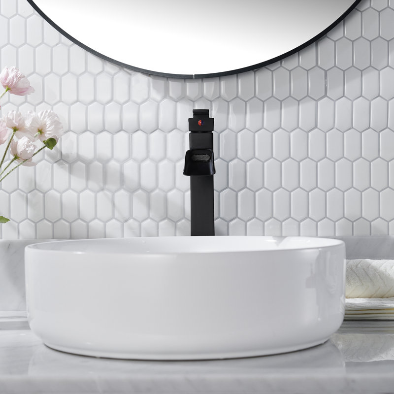 Forious® Ultra Vessel Bathroom Faucet With Drain Assembly, Matte Black