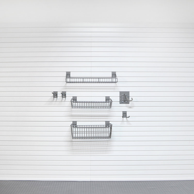 Steel Slatwall Accessory Kit 7 Piece Set