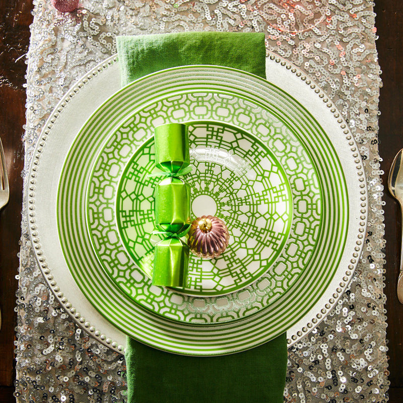 Newport Green Porcelain Dinner Plate