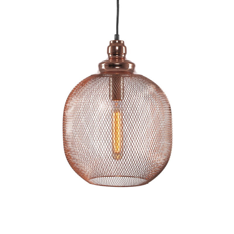 Adkins Plexus Stem Hung Pendant With Bulb, Copper