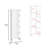 Crovie Linen 63-Inch High Bathroom Cabinet Storage Cabinet With Four Open Shelves