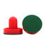 Ensemble de poussettes et de rondelles de hockey pneumatique, accessoires de remplacement pour mini-pagaies de 60 mm avec poignées de but - rouge tel qu'illustré