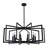 36" Modern Black Geometric Chandelier