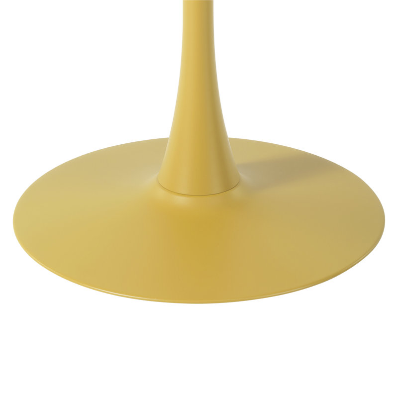 Ensemble repas extérieur pour 4 personnes, Jaune, H 29 po x l 31,5 po x P 31,5 po, 4