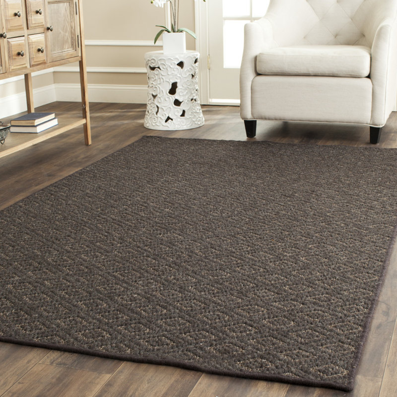 Diamond Wool & Sisal Geometric Rug, Rectangle 4' x 6'