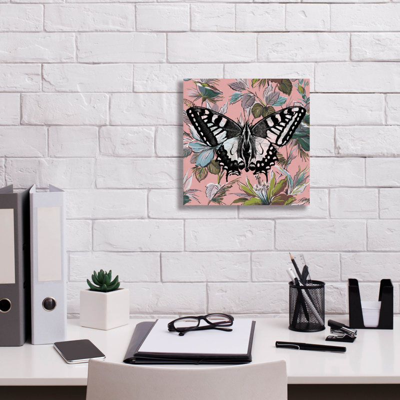 "Papier peint papillon" par Dean Russo, H 12 po x l 12 po x P 0,75 po