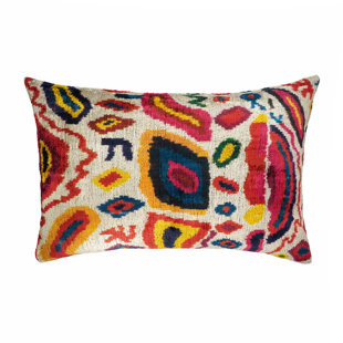  Housse de coussin en soie Ikat