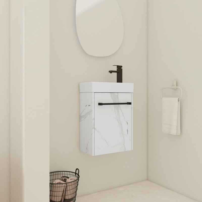 Wall Mount Bathroom Vanity with Sink