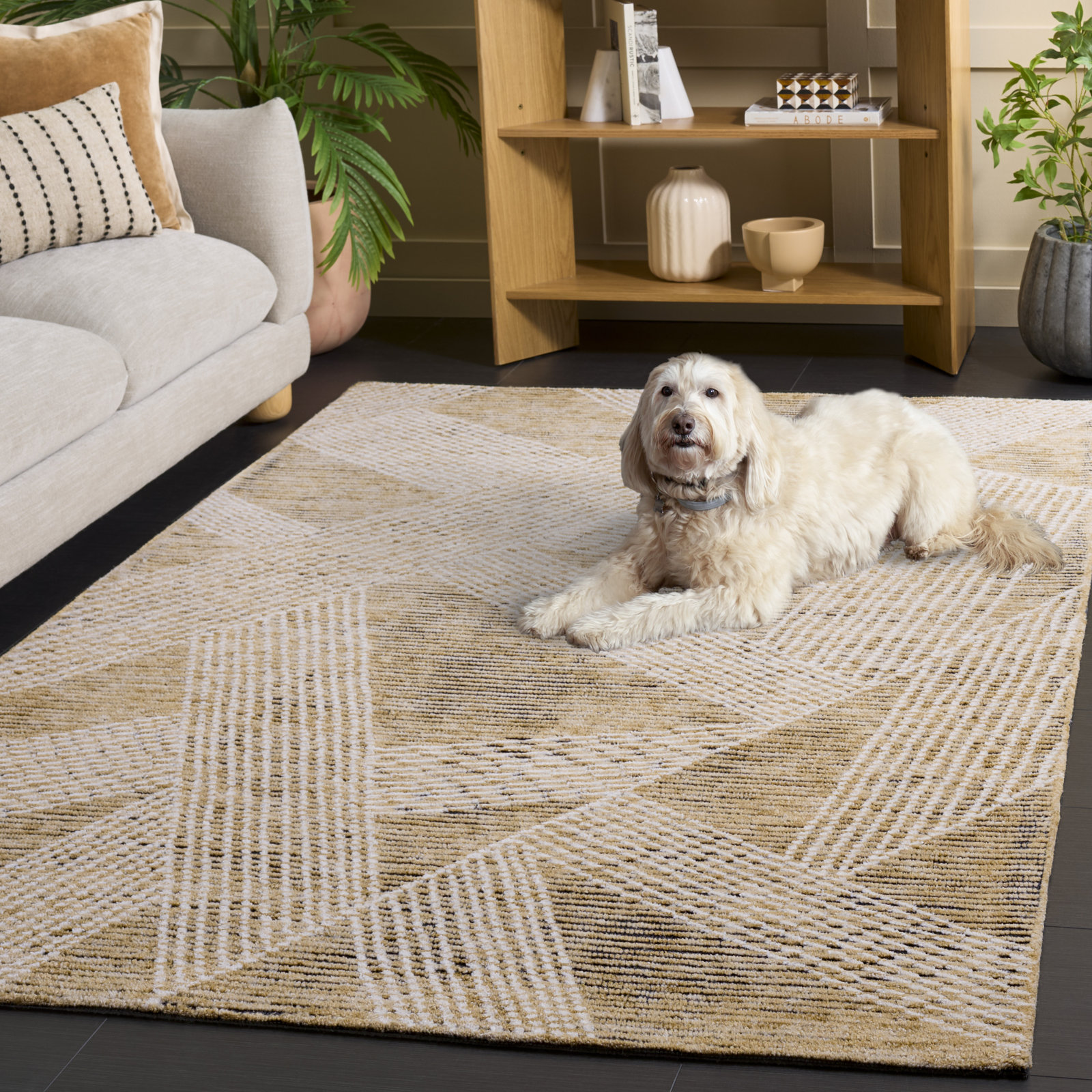 Safavieh Hand-Tufted Abstract Wool Rug, Rectangle 4' x 6'