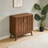 Mid Century Modern Fluted Sideboard Buffet Cabinet, Walnut Storage With Adjustable Shelves & Solid Wood Legs For Living Room Kitchen-132305298