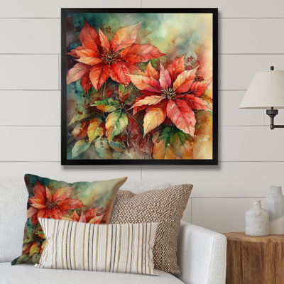 Red Blossoming Poinsettias II " Red Blossoming Poinsettias II "