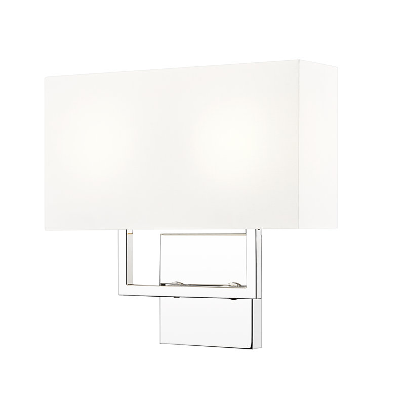 Tato 2 Light Wall Sconce, Polished Nickel