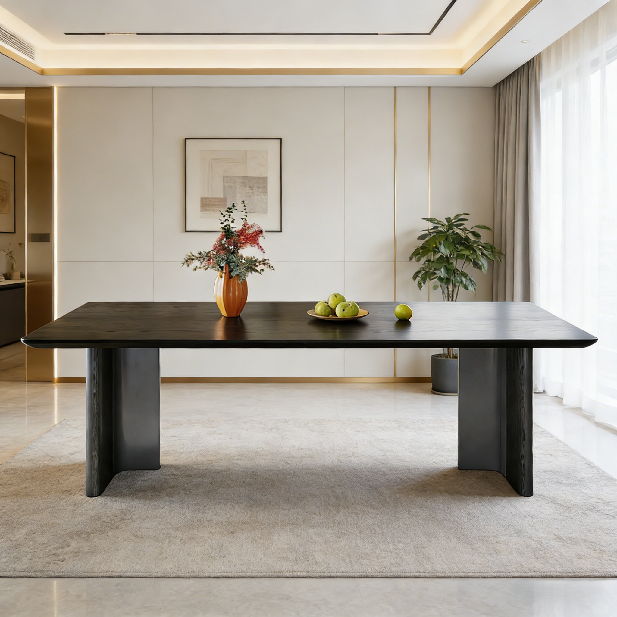George Oliver Simple and Luxurious Rectangular Dining Table | Wayfair