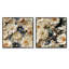 Laniel - Ensemble de 2 collages floraux carrés-101853675-101853676