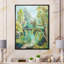 Étang vert en été - Peinture sur toile-67390722-67390713