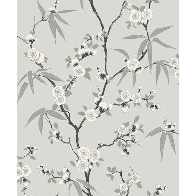 Asian Blossom 33' L x 20.9" W Wallpaper Roll