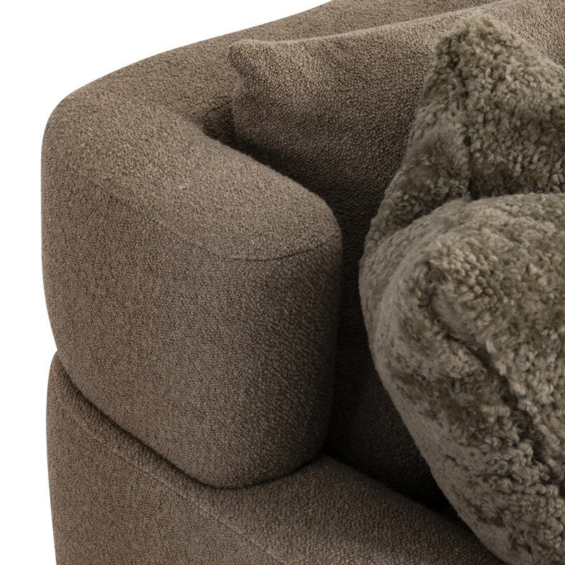 Sofa Laurent en tissu - Sur mesure, Gris 5547-010