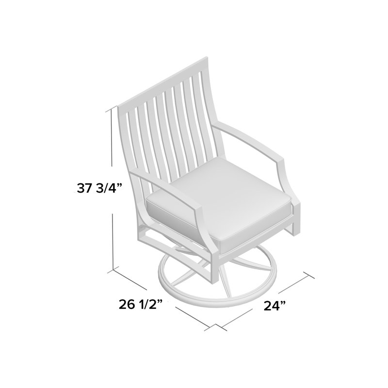 Seal Cove Outdoor Dining Armchair, Chestnut Brown, Brisa Charcoal Distressed Faux Leather