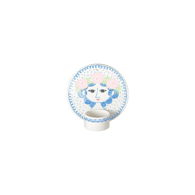 Dora Tealight Holder, Blue Face, 5.1", Blue Face