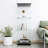 3-shelf Glass Display Smoothing, Curio Cabinets For Living Room, Bedroom, Office, Black Floor Standing Location, Installation Cabinet With 3 Shelves, Easy
