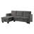 82.5"W Velvet Reversible Sleeper Sectional Sofa With Storage Chaise-93105153