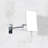 Afrah Blake Magnifying 5X Wall Mirror - Chrome