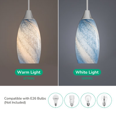 Anamta 1 - Light Single Teardrop Pendant