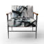 Fauteuil rembourré moderne abstrait Abstract Neutral-856245936
