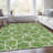 Premium Machine Washable Prisco Green Rug-539392563