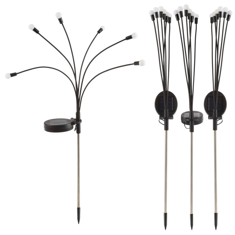 Outdoor Solar LED Garden Lights with Dusk to Dawn Sensor, 4-Pack