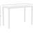Rectangular Outdoor Bar Table , 55.5 " W 27.5 " D-84469163