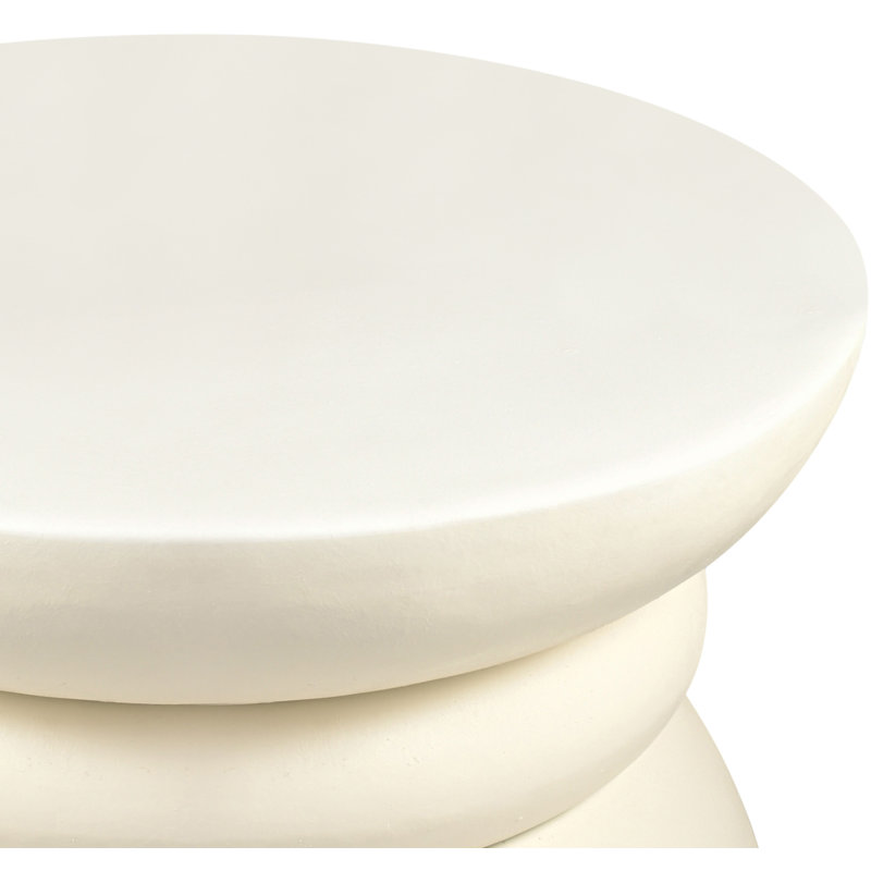 Collins Aluminum Coffee Table, Cream