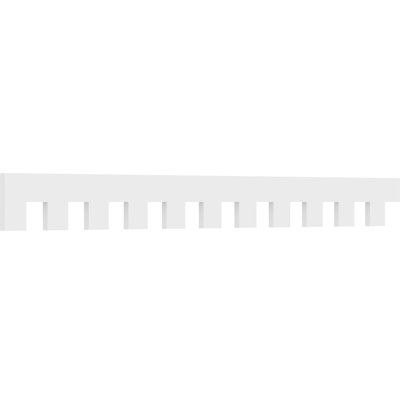 Garniture dentelée en PVC de qualité architecturale H 8 po x P 1 po x L 88 po Matthews